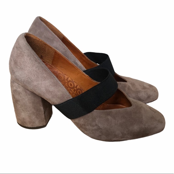 Chie Mihara Seiko Suede Mary Jane Heels 37.5 - Picture 11 of 16